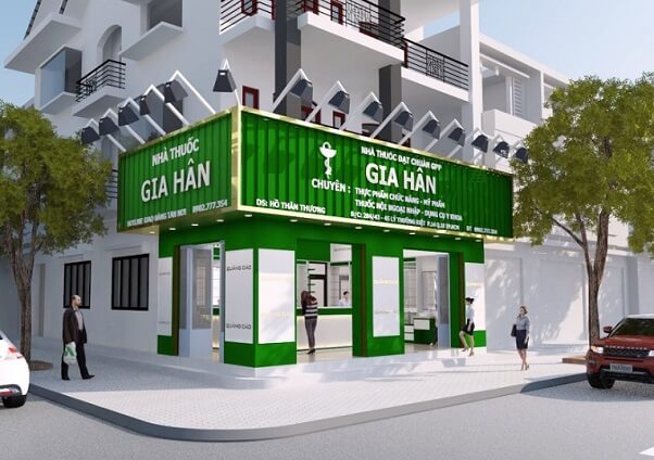 Logo và bảng hiệu nhà thuốc giúp khách hàng nhận biết thương hiệu