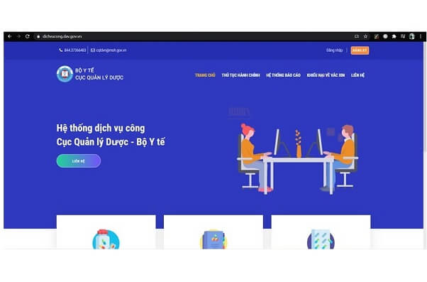Truy cập phần mềm tra cứu của cục quản lý dược