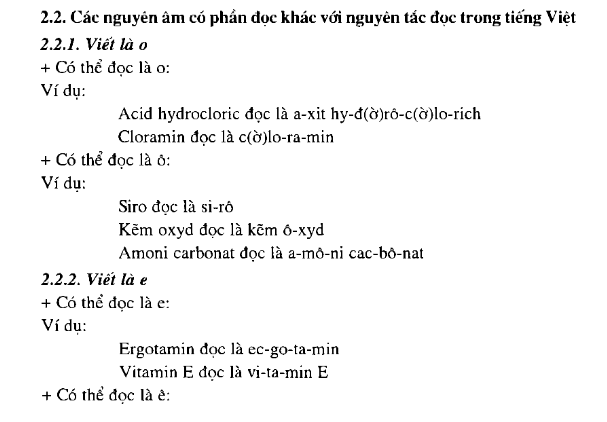 cách đọc tên thuốc bằng tiếng việt
