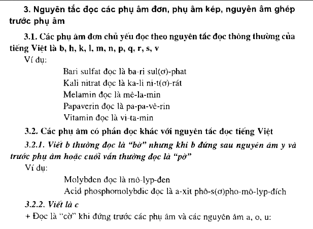 cách đọc tên thuốc bằng tiếng việt