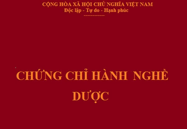 Bản sao chứng chỉ hành nghề dược
