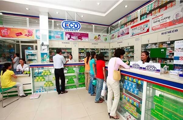 Thiết kế nội thất của nhà thuốc Eco Pharma