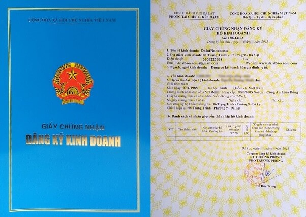 Giấy chứng nhận đăng ký kinh doanh
