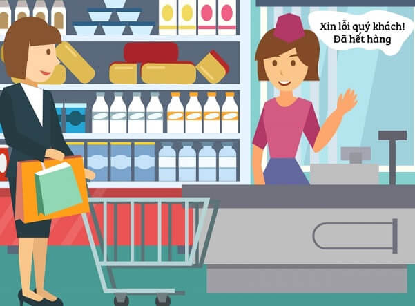 Kỹ năng xử lý tình huống khi hết hàng