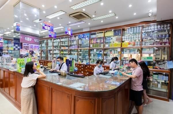 Thiết kế bên trong của nhà thuốc Long Châu