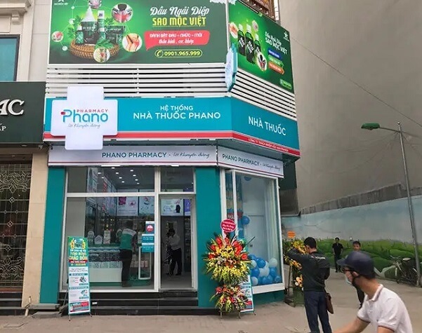Thiết kế bên ngoài của nhà thuốc Phano Pharma