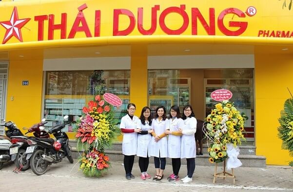 Thiết kế bên ngoài của nhà thuốc Thái Dương